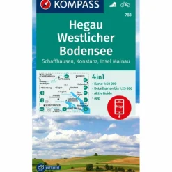 KOMPASS WANDERKARTE 783 HEGAU WESTLICHER BODENSEE