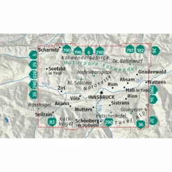 KOMPASS WANDERKARTE 036 INNSBRUCK, NORDKETTE