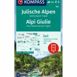 KOMPASS WANDERKARTE 064 JULISCHE ALPEN, NATIONALPARK TRIGLAV