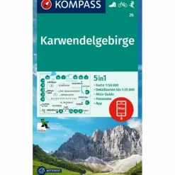 KOMPASS WANDERKARTE 26 KARWENDELGEBIRGE 1:50.000
