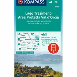 KOMPASS WANDERKARTE 2463 LAGO TRASIMENO