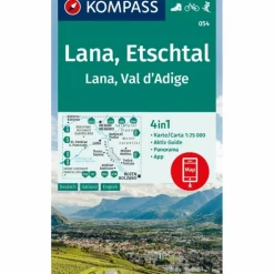 KOMPASS WANDERKARTE 054 LANA, ETSCHTAL