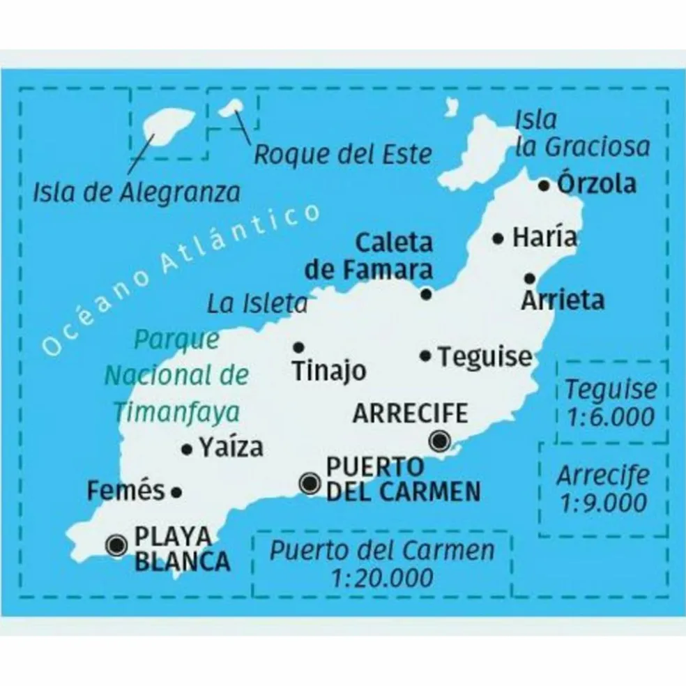 KOMPASS WANDERKARTE 241 LANZAROTE 1:50.000