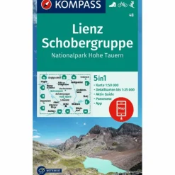 KOMPASS WANDERKARTE 48 LIENZ, SCHOBERGRUPPE, NP HOHE TAUERN