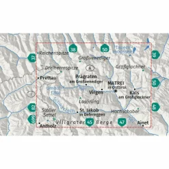 KOMPASS WANDERKARTE 46 MATREI IN OSTTIROL, KALS