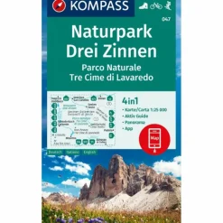 KOMPASS WANDERKARTE 047 NATURPARK DREI ZINNEN