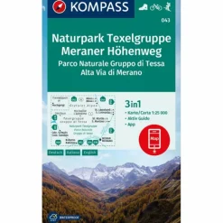 KOMPASS WANDERKARTE 043 NATURPARK TEXELGRUPPE