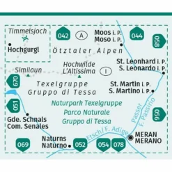 KOMPASS WANDERKARTE 043 NATURPARK TEXELGRUPPE