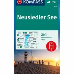KOMPASS WANDERKARTE 215 NEUSIEDLER SEE 1:50.000
