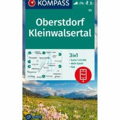 KOMPASS WANDERKARTE 03 OBERSTDORF, KLEINWALSERTAL 1:25.000