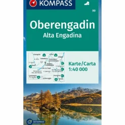 KOMPASS WANDERKARTE 99 OBERENGADIN / ALTA ENGADINA 1:40.000