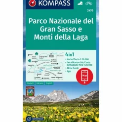 KOMPASS WANDERKARTE 2476 PARCO NAZIONALE DEL GRAN SASSO