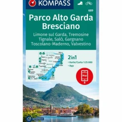 KOMPASS WANDERKARTE 689 PARCO ALTO GARDA, BRESCIANO