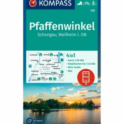 KOMPASS WANDERKARTE 179 PFAFFENWINKEL, SCHONGAU