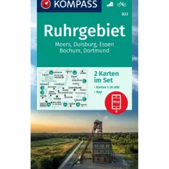 KOMPASS WANDERKARTE 823 RUHRGEBIET