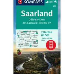 KOMPASS WANDERKARTE 825 SAARLAND