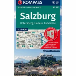 KOMPASS WANDERKARTE 017 SALZBURG, UNTERSBERG, HALLEIN