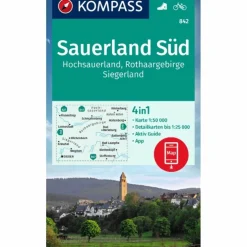 KOMPASS WANDERKARTE 842 SAUERLAND SÜD, HOCHSAUERLAND
