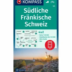 KOMPASS WANDERKARTE 171 SÜDLICHE FRÄNKISCHE SCHWEIZ 1:50.000