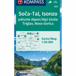 KOMPASS WANDERKARTE 2804 SOCA-TAL, ISONZO