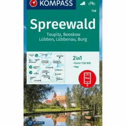 KOMPASS WANDERKARTE 748 SPREEWALD, TEUPITZ, BEESKOW, LÜBBEN