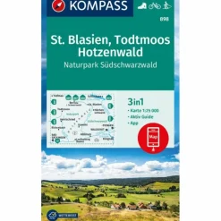 KOMPASS WANDERKARTE 898 ST. BLASIEN, TODTMOOS, HOTZENWALD