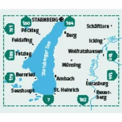 KOMPASS WANDERKARTE 793 STARNBERGER SEE 1:25.000