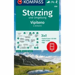 KOMPASS WANDERKARTE 058 STERZING UND UMGEBUNG