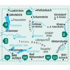 KOMPASS WANDERKARTE 19 TOTES GEBIRGE, ALMTAL, STODERTAL