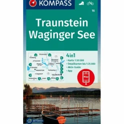 KOMPASS WANDERKARTE 16 TRAUNSTEIN, WAGINGER SEE 1:50.000
