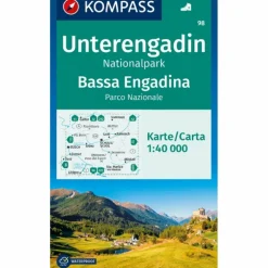 KOMPASS WANDERKARTE 98 UNTERENGADIN