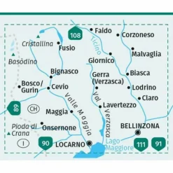KOMPASS WANDERKARTE 110 VALLE MAGGIA, VAL VERZASCA 1:40.000