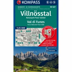 KOMPASS WANDERKARTE 627 VILLNÖSSTAL / VAL DI FUNES