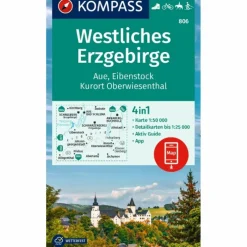 KOMPASS WANDERKARTE 806 WESTLICHES ERZGEBIRGE, AUE