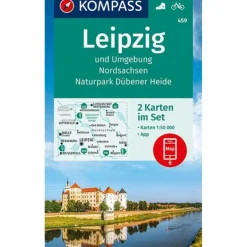 KOMPASS WANDERKARTE LEIPZIG UND UMGEBUNG, NORDSACHSEN