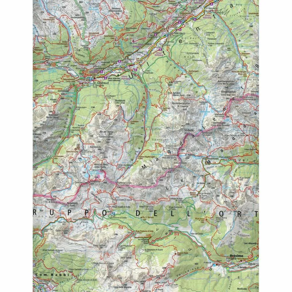 KOMPASS WANDERKARTE NONSTAL, MENDELPASS