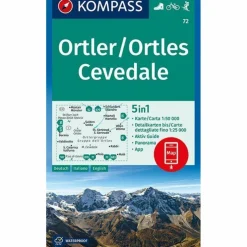 KOMPASS WANDERKARTE ORTLER/ORTLES, CEVEDALE 1:50 000