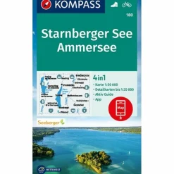 KOMPASS WANDERKARTE STARNBERGER SEE, AMMERSEE 1:50 000