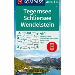 KOMPASS WANDERKARTE TEGERNSEE, SCHLIERSEE, WENDELSTEIN