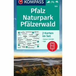 KOMPASS WANDERKARTEN-SET 826 PFALZ, NATURPARK PFÄLZERWALD