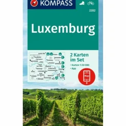 KOMPASS WANDERKARTEN-SET 2202 LUXEMBURG (2 KARTEN) 1:50.000