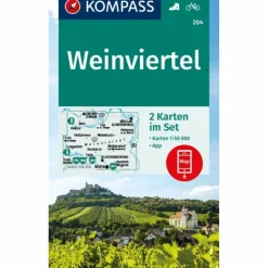 KOMPASS WANDERKARTEN-SET 204 WEINVIERTEL (2 KARTEN) 1:50.000