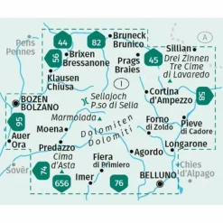 KOMPASS WANDERKARTEN-SET 672 DOLOMITEN