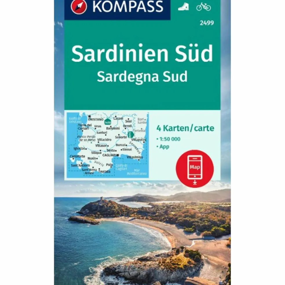 KOMPASS WANDERKARTEN-SET 2499 SARDINIEN SÜD
