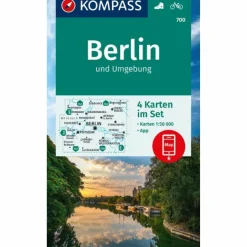 KOMPASS WANDERKARTEN-SET 700 BERLIN UND UMGEBUNG (4 KARTEN)