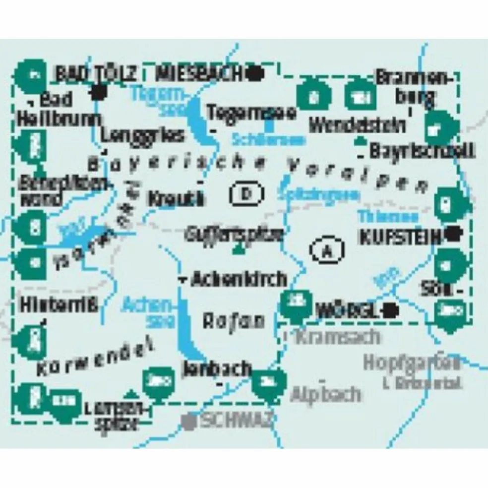 KOMPASS WANDERKARTEN-SET 797 MÜNCHNER HAUSBERGE OST