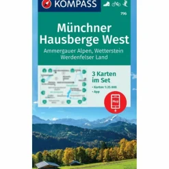 KOMPASS WANDERKARTEN-SET 796 MÜNCHNER HAUSBERGE WEST