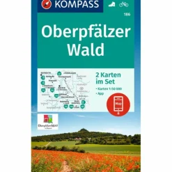 KOMPASS WANDERKARTEN-SET 186 OBERPFÄLZER WALD (2 KARTEN)