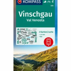 KOMPASS WANDERKARTEN-SET 670 VINSCHGAU (3 KARTEN)