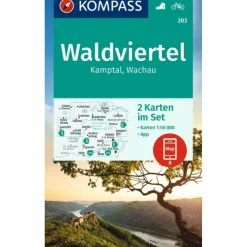 KOMPASS WANDERKARTEN-SET 203 WALDVIERTEL, KAMPTAL, WACHAU